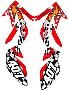 Graphic kit for Honda CRF450 CRF 450 2005-2008 decal Woody woodpecker racing - Foto 1 di 1