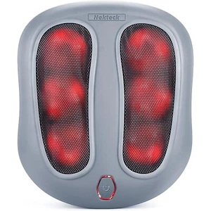 Nekteck Fußmassagegerät Wärme Shiatsu beheizt elektrisch kneten Plantarfasziitis - Bild 1 von 12