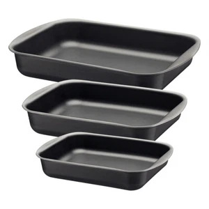 Tramontina Roasting Pan 3 Pieces Set - Aluminium Non-Stick Baking/Roasting trays - Picture 1 of 5