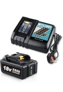 Ricambio batteria 5.0Ah 18V Li-ion BL1850B e caricatore DC18RC 14.4V-18V - Foto 1 di 7
