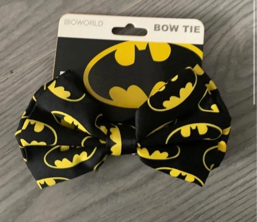 DC Comics Batman Symbols Bow Tie, Black, One Size. NWT.  - Image 1 of 1