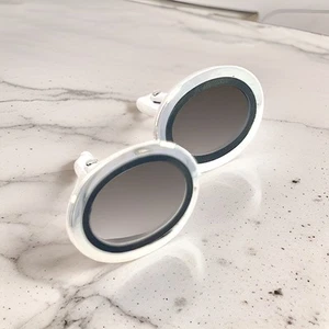 Tiffany & Co Estate Mens Silver & Blue Enamel Cufflinks Silver TIF605 - Picture 1 of 10