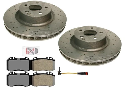 Rotores e pastilhas de freio a disco dianteiro de carbono para Mercedes Benz CL500 2000-2002 - Imagem 1 de 4