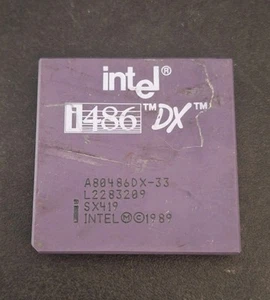 VINTAGE CPU 486 DX 33 INTEL TESTED PROCESSOR PGA 168 RETRO PC DOS SOCKET 1 2 3 - Bild 1 von 1