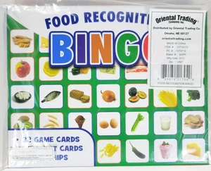 Bingo de reconocimiento de alimentos - Educativo - 32 cartas de juego - NUEVO - Imagen 1 de 3