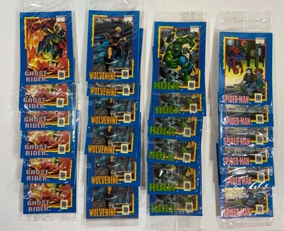 24 paquetes de 3 golosinas coleccionables Marvel Safe Kids 1991 Halloween Foto 1 de 4