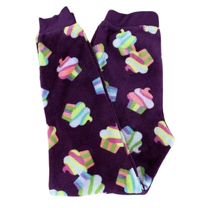 Wonder Nation lila Cupcake Fleece Pyjamahose Nachtwäsche Mädchen Größe L 10-12 - Bild 1 von 7
