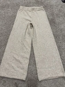 Jenni Kayne Marina Culottes Wide Leg Knit Pants Wool Cashmere Oatmeal Sz S - Picture 1 of 11