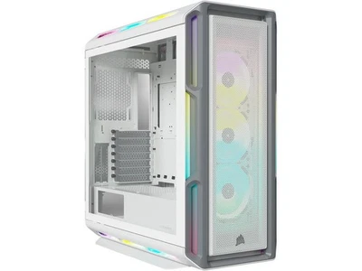 Corsair iCUE 5000T RGB White Steel / Plastic / Tempered Glass ATX Gaming PC Case - Image 1 of 4