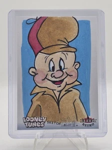 2024 Upper Deck Fleer Retro Looney Tunes Elmer Fudd Kate Dykstra Auto Sketch 1/1 - Picture 1 of 2