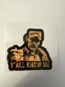 Pegatina HI DEF-DECAL Quint Jaws "Y'ALL KNOW ME" MANDÍBULAS 50º ANIVERSARIO - Imagen 1 de 1