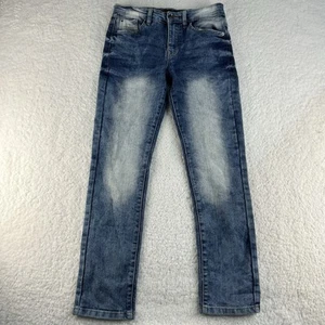 Southpole Jeans Youth Boys 29x28 Size 16 Y2K Blue Distressed Denim Stonewashed - Picture 1 of 11