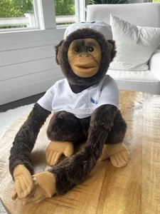 Ruhof Chimpanzee Monkey Plush Hand Puppet 12” The Angel At Your Sink Squeaky - Picture 1 of 4