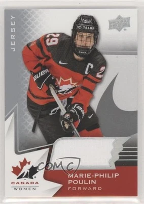 2020 Upper Deck Team Canada Juniors Women's WC Jerseys Marie-Philip Poulin #48 - Image 1 of 2