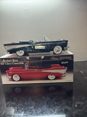 Jim Beam Decanter 1990 Black 1957 Chevy Bel Air Convertible Empty Bottle - Image 1 of 4