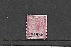 mauritius stamps ten pence overprinted half penny 1877 mint unused as scan - Picture 1 of 1
