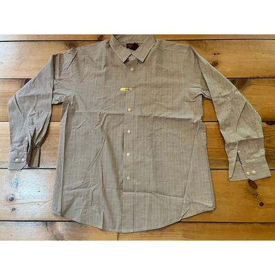 Camisa de hombre Covington a cuadros manga larga con botones. Talla grande sin arrugas Foto 1 de 4