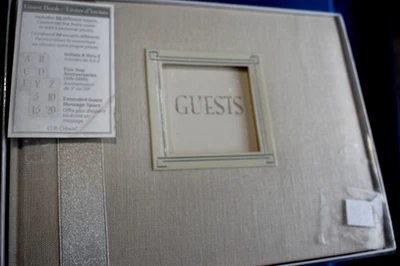 C.R. Libro de INVITADOS Marca Gibson Personalizable Nuevo en Caja Arenas Blancas WG2-9063 China Foto 1 de 4