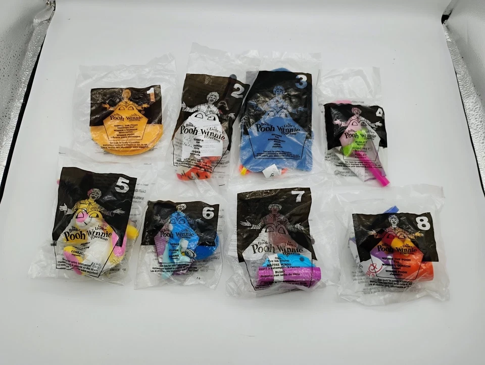 McDonald's The Book of Pooh:  Winnie the Pooh Toy Set 2001 Complete Happy Meal - Image 1 of 2