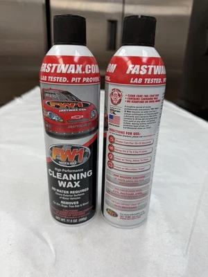 2 Pack FW1 Fast Wax/Carnauba Waterless Wash & Wax Cleaning Polish 17.5 Oz. Foto 1 de 3