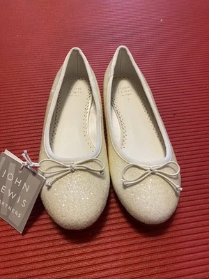 Zapatos de dama de honor John Lewis Fairy Mary Jane para niños, marfil Foto 1 de 4