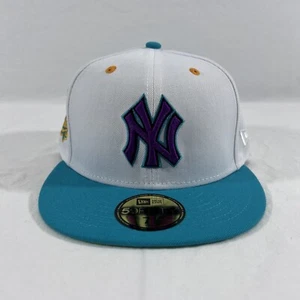 59fifty Teal Lime New York Yankees 1999 World Series Patch - Picture 1 of 10