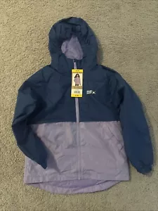 Eddie Bauer 3-in-1 Jacket Girls 7/8 (Small) Blue Purple Youth Lightweight - Picture 1 of 7