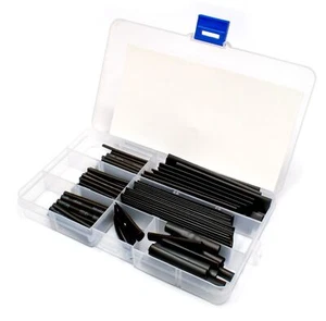 Schrumpfschlauch Set 127tlg Sortiment Plastikbox 7 Größen Schrumpfschläuche 2:1 - Bild 1 von 7