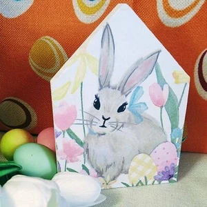 Hand Crafted Easter Bunny Wood House Decor/Tiered Tray Decor/Mini Wood Sign - Picture 1 of 5