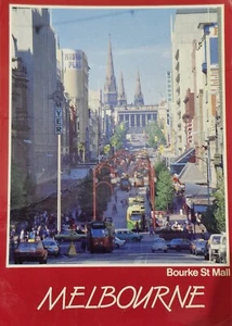 Bourke St. Mall, Melbourne Vintage Postcard - Picture 1 of 4