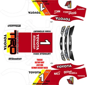 TRAXXAS UDR ULTIMATE DESERT RACER IVAN STEWART Theme  wrap decals stickers - Picture 1 of 6