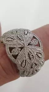 925 Silber Ring im Stil des Art Deco der 20er Jahre echte Diamanten RG 55/17,5mm - Bild 1 von 7