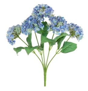 Artificial Lace Cap Hydrangea Flower Bush - Many Colours - Picture 1 of 6