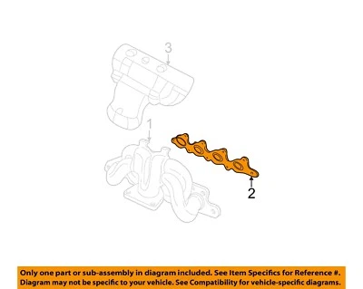 Junta colector sistema escape Ford OEM 03-09 Focus, Fusion, Milán 3S4Z9448AA Foto 1 de 2
