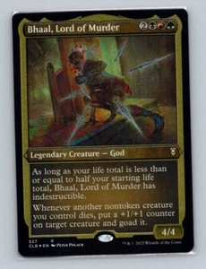 1x MTG- FOIL ETCHED Bhaal Lord of Murder (527) -Battle for Baldur's Gate -CLB-NM - Picture 1 of 2