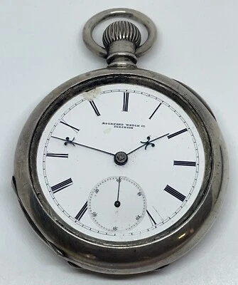 ROCKFORD POCKET WATCH Keywind 1877 18s 9 Jewels Needs a Service - Image 1 of 4