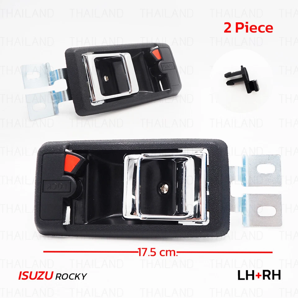 一对套装杠杆内门把手内适合五十铃落基卡车 1984 - 1995 — 第 1/4 张图片