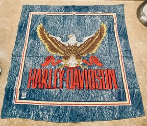 Vintage Harley Davidson Motorrad Adler Taschentuch Schal Bandana Stirnband USA - Bild 1 von 4