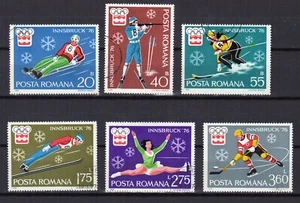 Roumanie 1976 J.O d'Innsbruck série de 6 timbres oblitérés /RU338 - Imagen 1 de 1