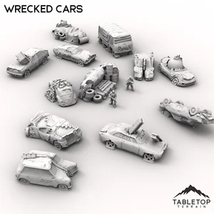 Wrecked Cars - MCP Tabletop Terrain - Picture 1 of 10