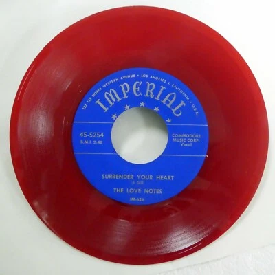 LOVE NOTES 45 Surrender Your Heart / Get on My Train REPRO doowop MINT-  Hf 289 Foto 1 de 2