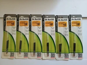 Zebra Jk-refll G301 Retractable Gel Pen Refills 0.7mm Black Medium Point 6 Pack - Picture 1 of 4