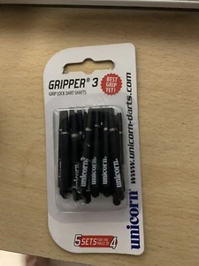Unicorn Gripper 3 Nylon Dart Stems – Black – Medium – Value Pack 5 Sets - Picture 1 of 1