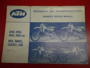 1985 KTM 240,250,300 & 350 MX,MXC,GSXC & GS Owner's repair manual! - Picture 1 of 1