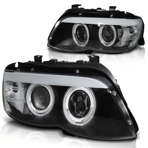 Faros de xenón Angel Eyes para BMW X5 E53 Facelift año 03-06 negro - Imagen 1 de 1