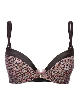 Sutiã Lauma Lingerie Moldada Push-Up Camiseta, Smoking Acabamento Cetim, 32C, 32B Novo com etiquetas - Imagem 1 de 2