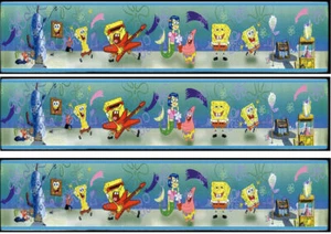 Cinta de pastel cumpleaños oblato - fondant Bob Esponja P1 - Imagen 1 de 1