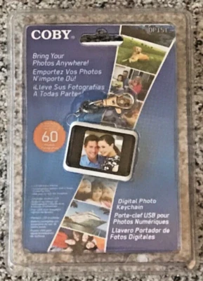 Coby Digital Photo Keychain DP-151 Holds 60 Photos 1.5” LCD Display NEW SEALED - Image 1 of 2