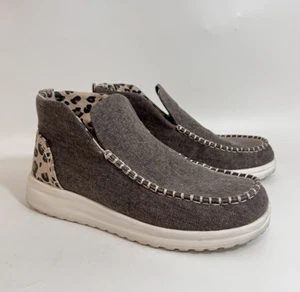 Hey Dude Denny Artesanal Leopardo Guepardo Mujer Talla 8 Comodidad - Imagen 1 de 6