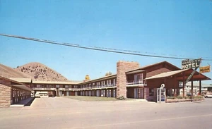Postal publicitaria de propietarios de Grand Vu Motel Jackson Wyoming Mr & Mrs Richardson - Imagen 1 de 2